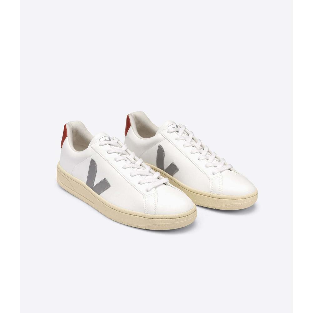 Women's Veja URCA CWL OXFORD-GREY Sneakers White/Red | SG 632TCE